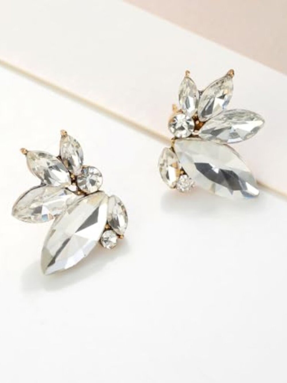 New - Sparkly Rhinestone Drop Earring Dainty Faux‎ Crystal Earring Studs